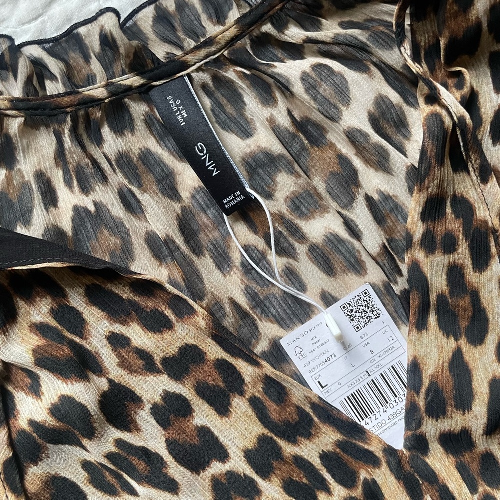 Mango Leopard Print Dress - Picture 2 of 4